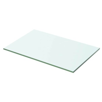 2 db átlátszó üveg paneles polc 50 x 25 cm