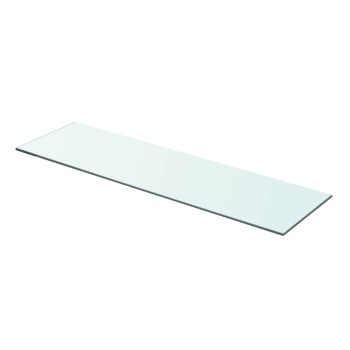 2 db átlátszó üveg paneles polc 70 x 20 cm