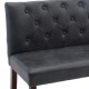 Szürke művelúr pad 148,5 cm