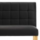 Fekete szövet pad 140 cm