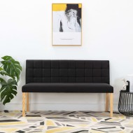 Fekete szövet pad 140 cm