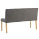Szürke szövet pad 140 cm