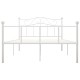 Fehér fém ágykeret 160 x 200 cm