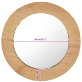 Kör alakú tíkfa falitükör 40 cm Kör alakú tíkfa falitükör 40 cm