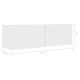 Fehér forgácslap tv-szekrény 100 x 30 x 30 cm Fehér forgácslap tv-szekrény 100 x 30 x 30 cm
