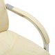 Krémszínű konzolos műbőr irodaszék