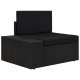 8 részes fekete polyrattan kerti ülőgarnitúra 8 részes fekete polyrattan kerti ülőgarnitúra