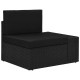 8 részes fekete polyrattan kerti ülőgarnitúra 8 részes fekete polyrattan kerti ülőgarnitúra