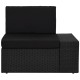 8 részes fekete polyrattan kerti ülőgarnitúra 8 részes fekete polyrattan kerti ülőgarnitúra