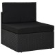 4 részes fekete polyrattan kerti ülőgarnitúra 4 részes fekete polyrattan kerti ülőgarnitúra