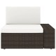 5 részes barna polyrattan kerti ülőgarnitúra