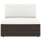 10 részes barna polyrattan kerti ülőgarnitúra