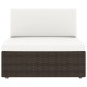 7 részes barna polyrattan kerti ülőgarnitúra 7 részes barna polyrattan kerti ülőgarnitúra