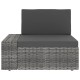 4 részes szürke polyrattan kerti ülőgarnitúra 4 részes szürke polyrattan kerti ülőgarnitúra