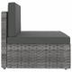 4 részes szürke polyrattan kerti ülőgarnitúra 4 részes szürke polyrattan kerti ülőgarnitúra