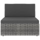 5 részes szürke polyrattan kerti ülőgarnitúra 5 részes szürke polyrattan kerti ülőgarnitúra