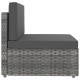 5 részes szürke polyrattan kerti ülőgarnitúra 5 részes szürke polyrattan kerti ülőgarnitúra