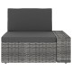 5 részes szürke polyrattan kerti ülőgarnitúra 5 részes szürke polyrattan kerti ülőgarnitúra