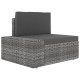 10 részes szürke polyrattan kerti ülőgarnitúra