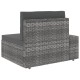 10 részes szürke polyrattan kerti ülőgarnitúra