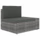 10 részes szürke polyrattan kerti ülőgarnitúra