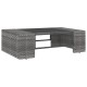 10 részes szürke polyrattan kerti ülőgarnitúra
