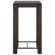 Barna polyrattan kerti bárasztal 60,5 x 60,5 x 110,5 cm Barna polyrattan kerti bárasztal 60,5 x 60,5 x 110,5 cm