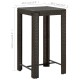 Barna polyrattan kerti bárasztal 60,5 x 60,5 x 110,5 cm Barna polyrattan kerti bárasztal 60,5 x 60,5 x 110,5 cm