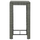 Szürke polyrattan kerti bárasztal 60,5 x 60,5 x 110,5 cm Szürke polyrattan kerti bárasztal 60,5 x 60,5 x 110,5 cm