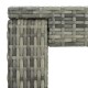Szürke polyrattan kerti bárasztal 60,5 x 60,5 x 110,5 cm Szürke polyrattan kerti bárasztal 60,5 x 60,5 x 110,5 cm