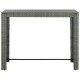 Szürke polyrattan kerti bárasztal 140,5 x 60,5 x 110,5 cm Szürke polyrattan kerti bárasztal 140,5 x 60,5 x 110,5 cm