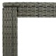 Szürke polyrattan kerti bárasztal 140,5 x 60,5 x 110,5 cm Szürke polyrattan kerti bárasztal 140,5 x 60,5 x 110,5 cm