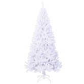 Fehér pvc műkarácsonyfa vastag ágakkal 240 cm Fehér pvc műkarácsonyfa vastag ágakkal 240 cm