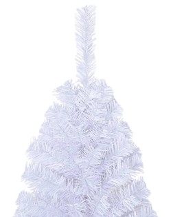 Fehér pvc műkarácsonyfa vastag ágakkal 240 cm