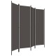 Antracitszürke 4 paneles paraván 200 x 180 cm Antracitszürke 4 paneles paraván 200 x 180 cm