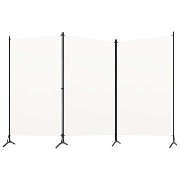 Fehér 3 paneles szövetparaván 260x180 cm