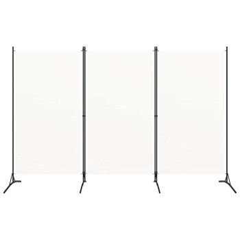 Fehér 3 paneles szövetparaván 260x180 cm