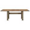 Barna polyrattan kerti étkezőasztal 200 x 100 x 74 cm