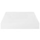 2 db magasfényű fehér mdf lebegő fali polc 23 x 23,5 x 3,8 cm