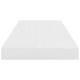 2 db magasfényű fehér mdf fali polc 60 x 23,5 x 3,8 cm