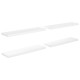 4 db magasfényű fehér mdf fali polc 90 x 23,5 x 3,8 cm 4 db magasfényű fehér mdf fali polc 90 x 23,5 x 3,8 cm