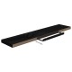 4 db magasfényű fekete mdf fali polc 120 x 23,5 x 3,8 cm 4 db magasfényű fekete mdf fali polc 120 x 23,5 x 3,8 cm