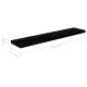 4 db magasfényű fekete mdf fali polc 120 x 23,5 x 3,8 cm 4 db magasfényű fekete mdf fali polc 120 x 23,5 x 3,8 cm