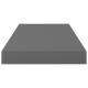 4 db magasfényű szürke mdf fali polc 50 x 23 x 3,8 cm