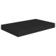 2 db fekete mdf lebegő fali polc 40 x 23 x 3,8 cm 2 db fekete mdf lebegő fali polc 40 x 23 x 3,8 cm