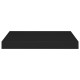 2 db fekete mdf lebegő fali polc 40 x 23 x 3,8 cm 2 db fekete mdf lebegő fali polc 40 x 23 x 3,8 cm