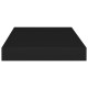 2 db fekete mdf lebegő fali polc 40 x 23 x 3,8 cm 2 db fekete mdf lebegő fali polc 40 x 23 x 3,8 cm
