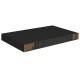2 db fekete mdf lebegő fali polc 40 x 23 x 3,8 cm 2 db fekete mdf lebegő fali polc 40 x 23 x 3,8 cm