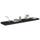 2 db fekete mdf fali polc 120 x 23,5 x 3,8 cm 2 db fekete mdf fali polc 120 x 23,5 x 3,8 cm