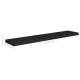 2 db fekete mdf fali polc 120 x 23,5 x 3,8 cm 2 db fekete mdf fali polc 120 x 23,5 x 3,8 cm